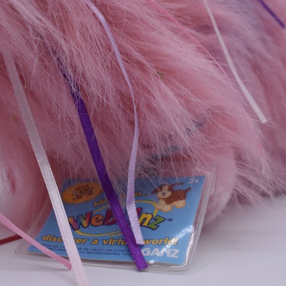 Webkinz Retired Ribbon Yorkie HM410 New w Code Pink & Purple 8” Retired Stuffed - Picture 3 of 8